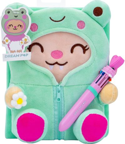 Dienoraštis TCD KIDS Frog, pliušinis, su tušinuku ir spynele, bl