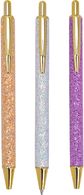 Tušinukų rinkinys POSH+POP Btw Glitter, rašo juodai, 3 vnt.