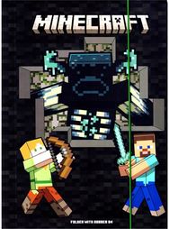 Aplankas kartoninis MINECRAFT, su guma, A4