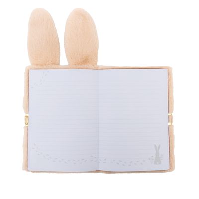Dienoraštis su spynele ASTRABAG Fluffy Bunny, A5, 70 g, 96 l., smėlio sp.