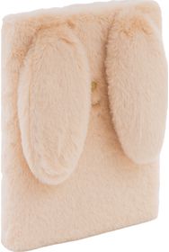 Dienoraštis su spynele ASTRABAG Fluffy Bunny, A5, 70 g/m2, 96 l., smėlio sp.