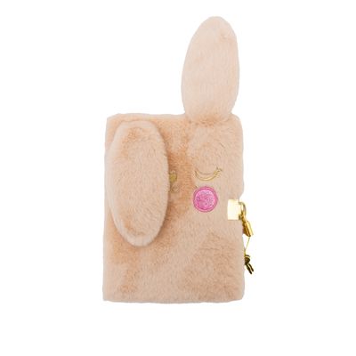 Dienoraštis su spynele ASTRABAG Fluffy Bunny, A5, 70 g, 96 l., smėlio sp.
