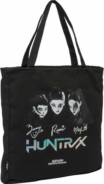 Pirkinių krepšys K-POP Demon Hunters Soul, juodos sp.