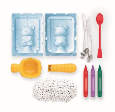 Žvakių gamybos rinkinys CLEMENTONI IDEA! CREATE YOUR CANDLES TEDDY BEAR