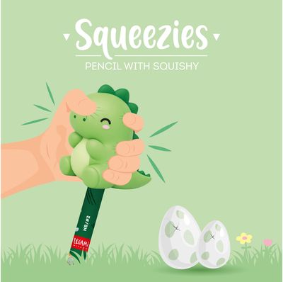Pieštukas LEGAMI Squeezies Dino, HB
