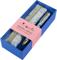 Rinkinys GOLDBUCH Secret Garden Blue: penalas ir metalinis rašiklis