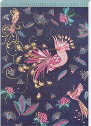 Bloknotas GOLDBUCH Tropical Birds Dark, A5, 50 l., taškeliais