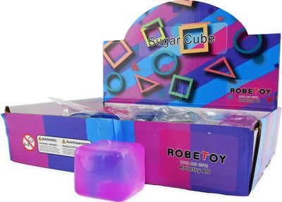 Antistresinis žaislas SQUEEZE SUGAR ICE CUBE, 5 cm., įv. rūšys