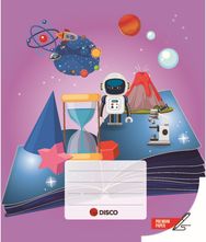 Sąsiuvinis DISCO Premium New, A5, 3–4 kl., 12 lapų, linijomis