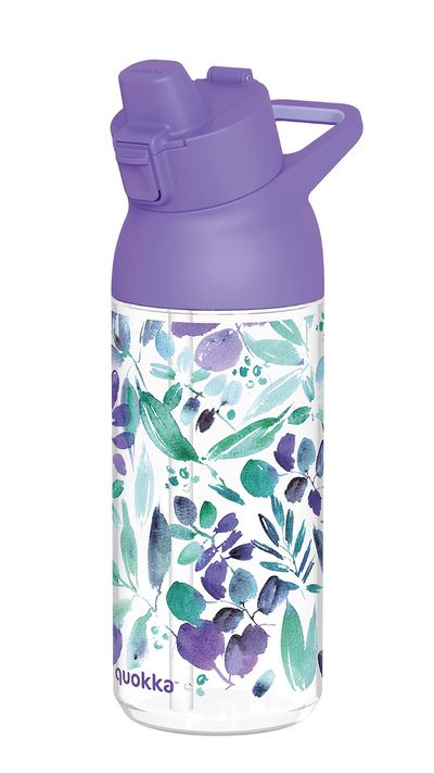 Plastikinė gertuvė QUOKKA Violets, 785 ml