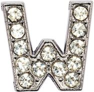 Antsiuvas DRM-LND W - Silver, Rhinestone