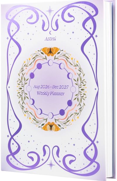 Mokslo knyga Astral, 2026/2027, 17 mėn ( Rugpj./gruodis), A5, savaitė