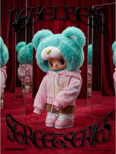 REBEL BEAR Spalvinga beždžionėlė "Street", 18 cm