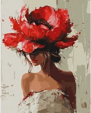 Tapyba pagal skaičius IDEYKA Subtilus pumpuras, victoria_art_, 40 x 50 cm