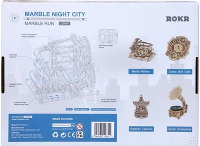 Modeliavimo rinkinys ROBOTIME ROKR Marble Night City