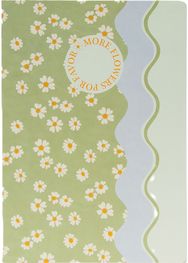 Sąsiuvinis B'LOG Flowers Green, A4, 90 g/m2, 48 l., langeliais