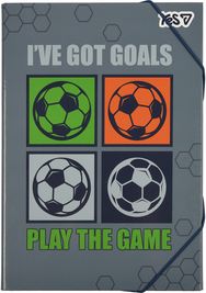 Dėklas sąsiuviniams YES Football, A4, 4 cm