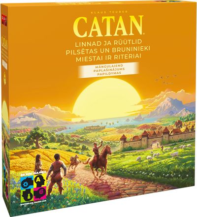 Stalo žaidimo CATAN papildymas Cities & Knights (miestai ir riteriai)