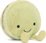 Pliušinis žaislas pistacijų makaronsas JELLYCAT AMUSEABLES MAX MACARON (PISTACHI O)