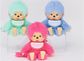 MONCHHICHI Spalvinga beždžionėlė, 14 cm