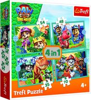 TREFL PAW PATROL 4 dėlionių rinkinys Šuniukas-patrulis