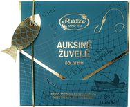 Juodojo šokolado figūrėlės Auksinė žuvelė, 50 %, 45 g