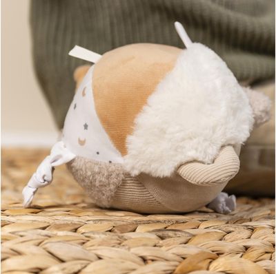 NATTOU Pliušinis kūdikių kamuoliukas, smėlio spalvos