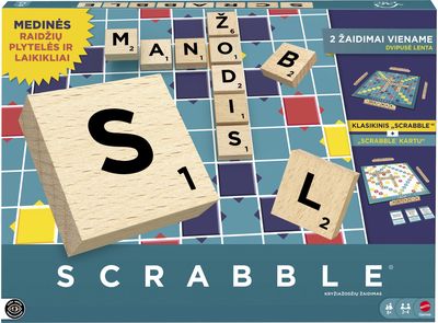 Stalo žaidimas SCRABBLE LT (medis)