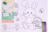 Kūrybinis rinkinys stalo padėkliukai spalvinimui Easter, su kreidelėmis, 4 vnt.