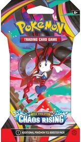 Kolekcinės kortelės Pokémon TCG: Mega Evolution ME04: Chaos Rising Sleeved Boo ster Pack, įv. rūšys