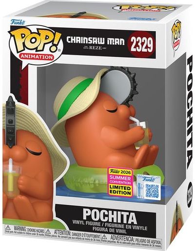 Vinilinė figūrėlė FUNKO Chainsaw Man Pochita with Sunhat