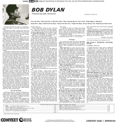Bob Dylan: Bob Dylan (black), LP