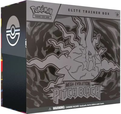 Kolekcinės kortelės Pokémon TCG: Mega Evolution – ME05: Pitch Black – Elite Trainer Box