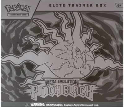 Kolekcinės kortelės Pokémon TCG: Mega Evolution – ME05: Pitch Black – Elite Trainer Box