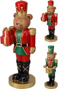 Dekoracija Bear, 14,3 x 13,3 x 40 cm, įv. rūšių