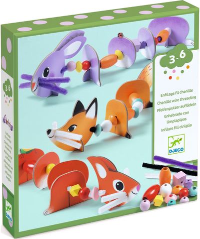 Kūrybinis vėrimo rinkinys DJECO Cute Animals