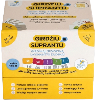 Kalbą lavinanti priemonė GIRDŽIU IR SUPRANTU