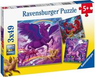 Ravensburger puzzle 3x49 pc Mythical Grandeur