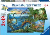 Ravensburger Puzzle 3x49 pc Dinosaurs
