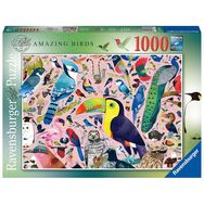 Dėlionė RAVENSBURGER Matt Sewell's Amazing Birds 1000 det.