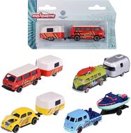 Majorette Premium Cars VW Original + Trailer 4 Different