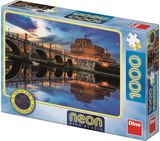 Dino Neon Puzzle 1000 pc Angel Castle