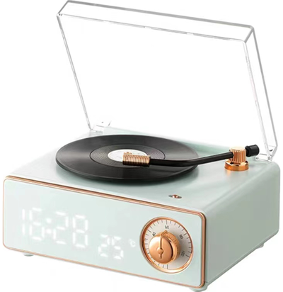 Muzikos grotuvas vaikams su laikrodžiu ir žadintuvu YES FOR SKILLS (su įrašytomi s lietuviškomis dainomis ir pasakomis)