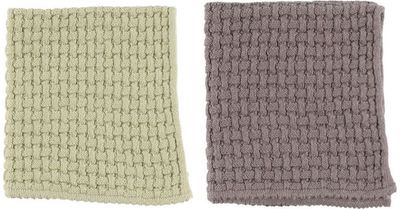 Virtuviniai rankšluosčiai GREEN/BROWN, 25x30 cm, 2 vnt.