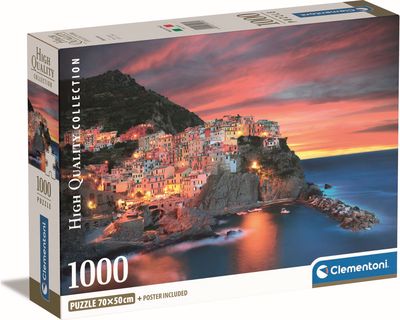 Dėlionė CLEMENTONI HQC MANAROLA - COMPACT 1000 det.