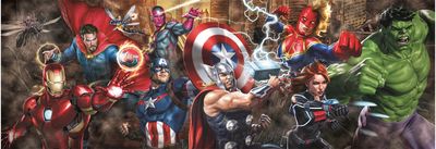 Dėlionė CLEMENTONI PANORAMA MARVEL COMPACT 1000 det.