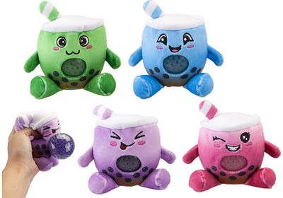 Antistresinis žaislas PBJ'S PLUSH JELLY BUBBLE TEA 8CM įv. rūšys