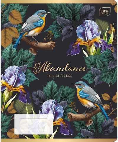 Sąsiuvinis INT BOTANIQUE, A5, 70 g., 60 l., langeliais