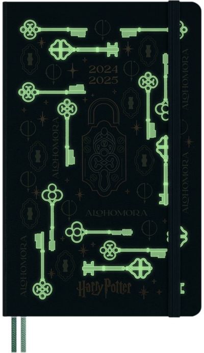 Darbo knyga Moleskine Harry Poter 18 mėn. 2024-25, 13x21 cm, savaitinė, kieti vi ršeliai