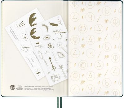 Darbo knyga Moleskine Harry Poter 18 mėn. 2024-25, 13x21 cm, savaitinė, kieti vi ršeliai